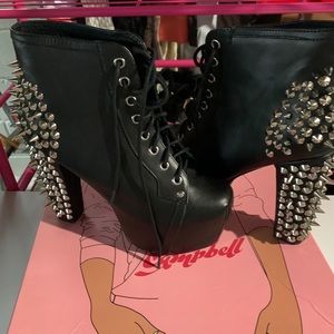 Black Spike Boot by Jeffrey Cambell